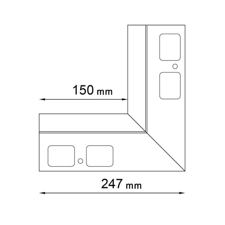 D25 90 Innenecke