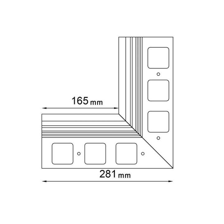 K20R 90° Innenecke