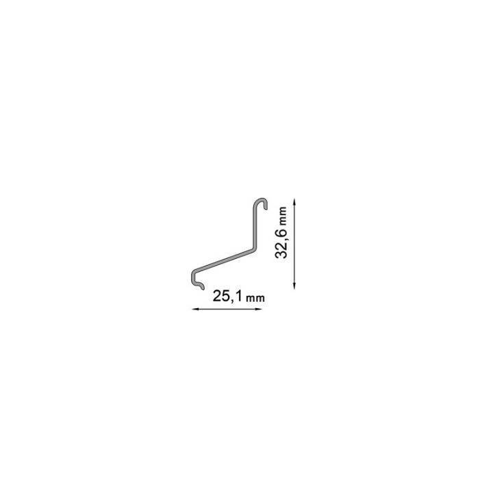 LK102 Tropfkantenclip