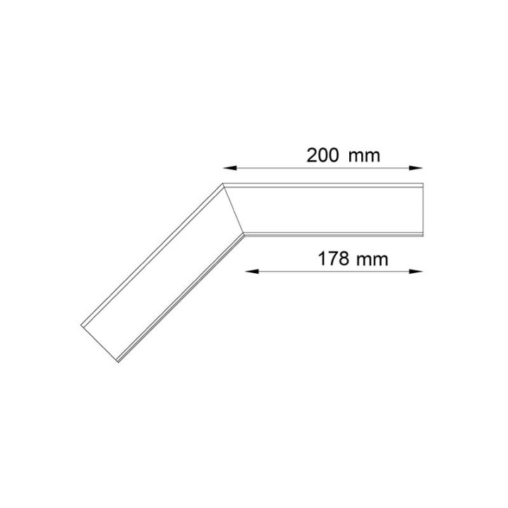 R50 135° Außenwinkel für Rinne
