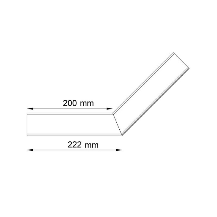 R50 135° Innenwinkel für Rinne