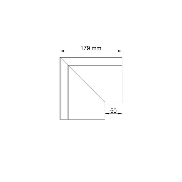RENODRAIN XL 90 Blendenkonsole für Außenecken
