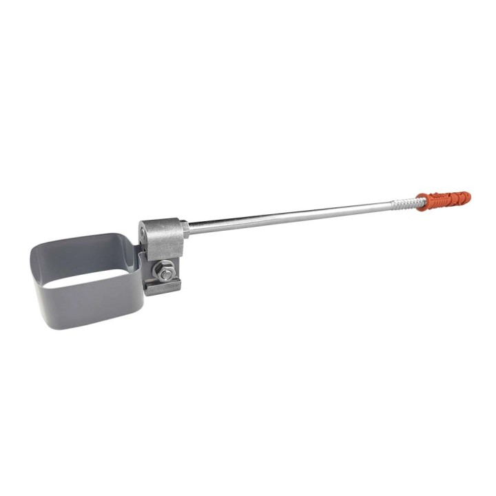 RK65 45x45 mm Kastenfallrohrschelle mit 25 cm Gewindestift