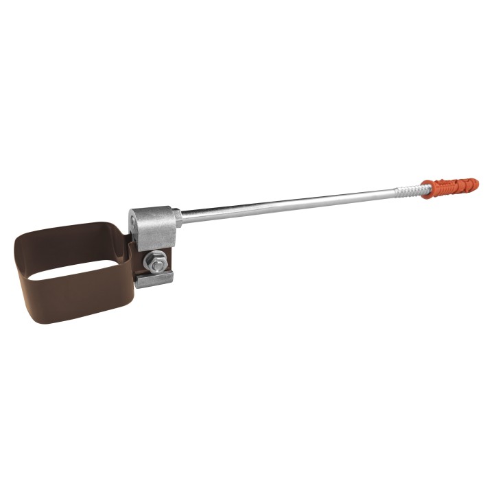 RK65 45x45 mm Kastenfallrohrschelle mit 25 cm Gewindestift