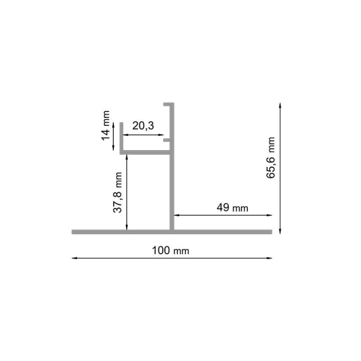 SWG 200 cm oberes Halteprofil