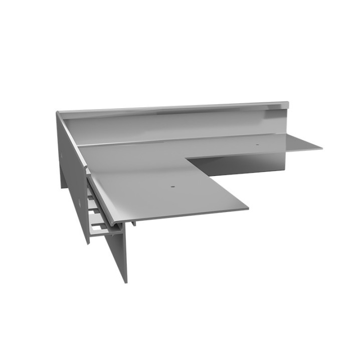 W35 PLUS/W35B 90 Tropfkanten-Adaptereck, rechts, außen